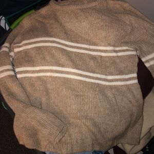 Striped beige sweater